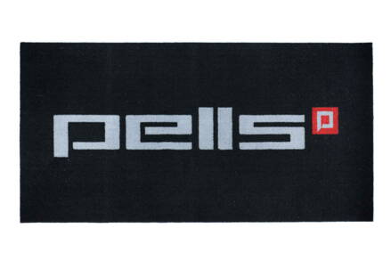 Black mat with Pells logo - 100 x 50 cm