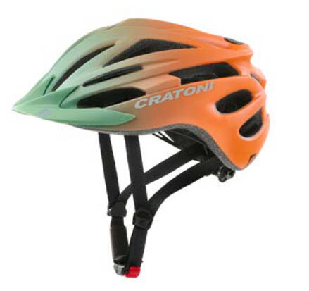 Detská prilba CRATONI Pacer Khaki/Orange Matt - S/M (54-58cm)