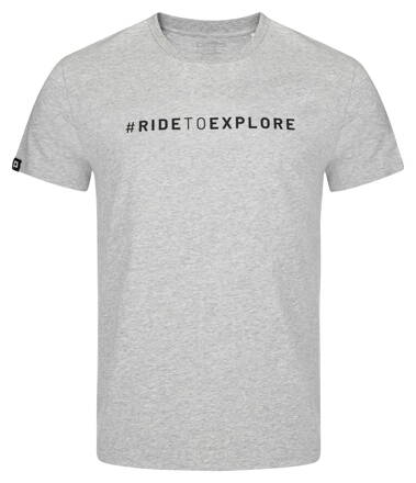 Triko PELLS Journey s logem #RIDETOEXPLORE Grey - S