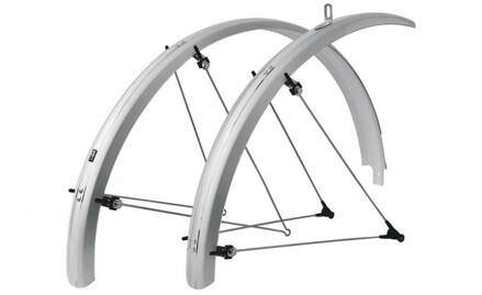 Sada blatníkov SKS BLUEMELS 28" Olympic racer Silver - 45 mm
