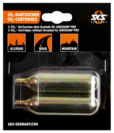 Co2 bombičky SKS 16g bez závitu pre Airchamp, 2 ks