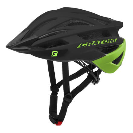 Prilba CRATONI Agravic Black/Lime Matt - L/XL (58-62cm)