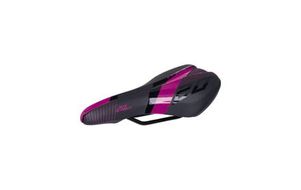 Sedlo CTM detské Flash 1, so zámkom, čierna/bordová, 16''/20''
