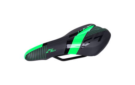 Sedlo CTM detské Willy, čierne, zelený pásik,24''