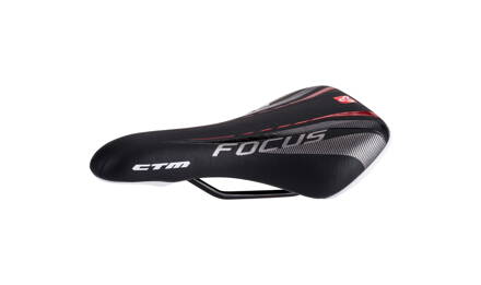 Sedlo CTM detské Rocky, čierna/červená, 24''