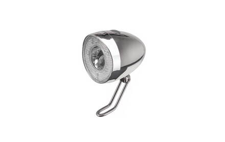 Osvetlenie predné CTM Retro I,1LED, batériové, strieborné