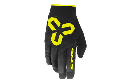 Rukavice CTM VICE, celoprstové, žlté, S