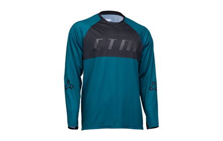 Dres CTM Rovay L/S21, dlhý rukáv, smaragdová, XXL