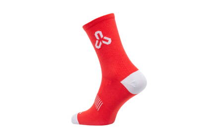 Ponožky CTM Base 16, coolmax, červené, 38-42