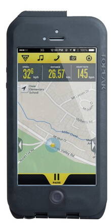Puzdro Topeak WEATHERPROOF RIDE CASE (iPhone 5/5s/SE) čierno-šedé
