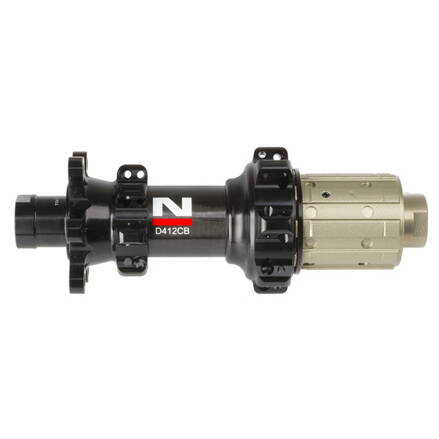 Náboj Novatec D412CB-X12-11S, zadný, 24-dierový, čierny (N-logo)