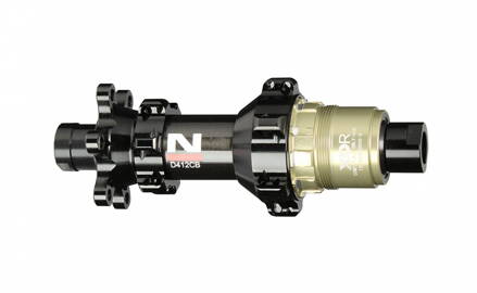 Náboj Novatec D412CB-X12-XDR, zadný, 24-dierový, čierny (N-logo)