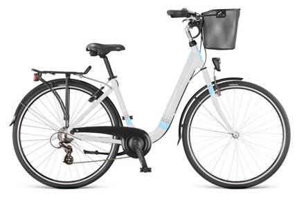 Bicykel Dema Carmen 7sp white-celeste