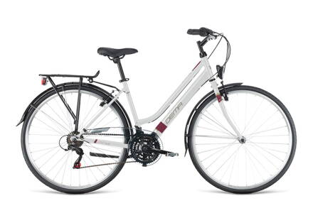 Bicykel Dema LUGO LADY  pearl white - burgundy 18'