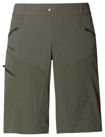 Vaude cyklistické kraťasy Virt, pánske, khaki