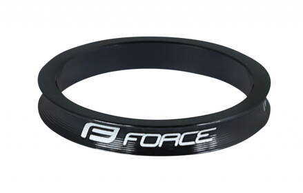 FORCE podložka 1 1/8" AHEAD 5 mm Al, čierna