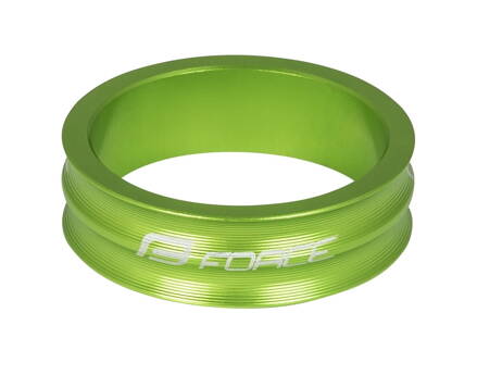 FORCE podložka 1 1/8" AHEAD 10 mm Al, zelená