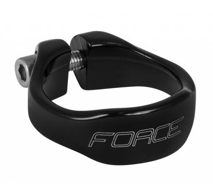 FORCE objímka sedlovky na inbus 31,8mm Al, čierna