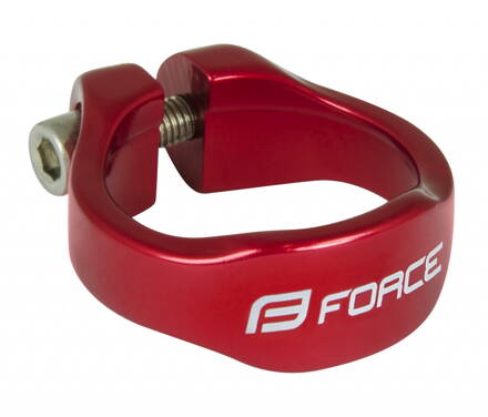 FORCE objímka sedlovky na inbus 31,8mm Al, červená
