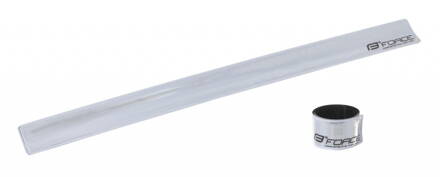 Force samonavíjací pásik 38 cm, strieborný