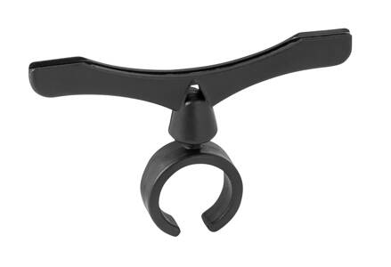 FORCE držiak cenovky plastový pre 25,4 mm, 80 mm, čierny