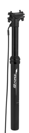 FORCE sedlovka DROPPER 31,6 / 405mm teleskopická, matná čierna
