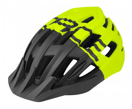 FORCE prilba CORELLA MTB, čierno-fluo