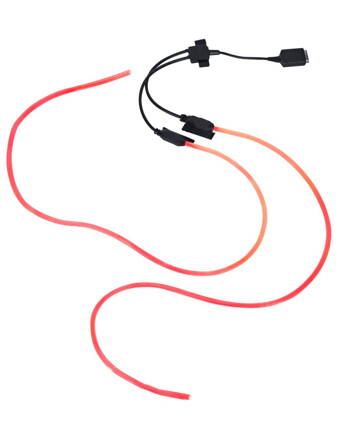 Vaude led svetlo "Light me up" na batohy, red