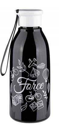 FORCE fľaša DROP 0,6 l, čierna