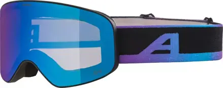 ALPINA Lyžiarske okuliare detské FERNIE Q-LITE black-oil matt/mirror blue