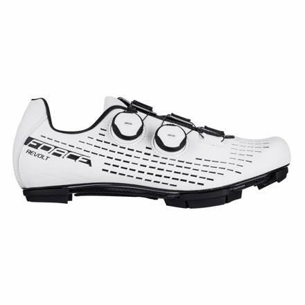 FORCE tretry MTB REVOLT CARBON, biele