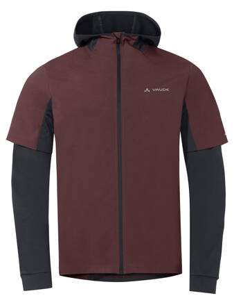 Vaude cyklistický dres All Year Moab FZ Hoody, pánsky, dark oak