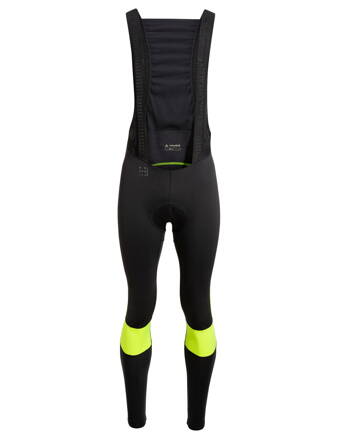 Vaude cyklistické nohavice Kuro Warm Bib, pánske, neon yellow