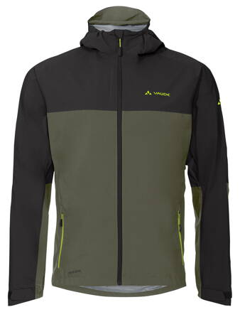 Vaude cyklistická bunda Moab Rain, pánska, khaki