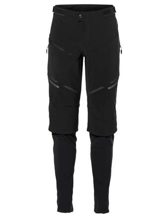 Vaude cyklistické nohavice Virt Softshell II, pánske, black/black