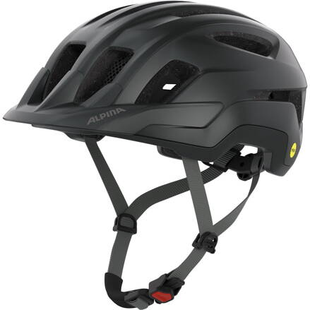 ALPINA Cyklistická prilba PARANUS MIPSčieno-sivá (black-mid grey matt)