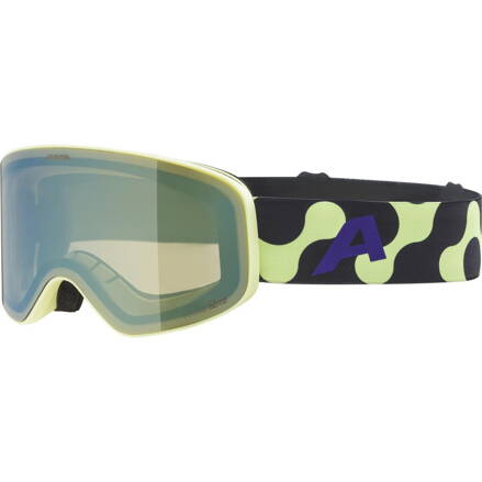 ALPINA Lyžiarske okuliare detské FERNIE Q-LITE sunny-lime matt