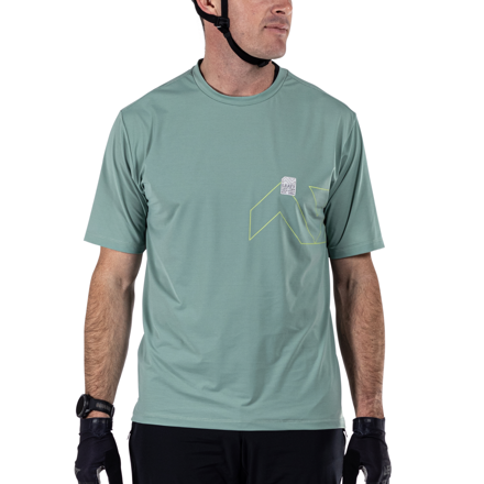 Leatt cyklistický dres MTB Trail 1.0 X-Flow, Pistachio