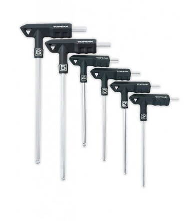 Topeak kľúče inbusové-T-HANDLE DUOHEX WRENCH SET