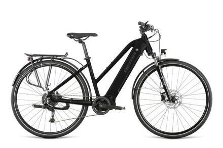 DEMA bicykel E-LLEN TOUR black-grey-celeste M/18'