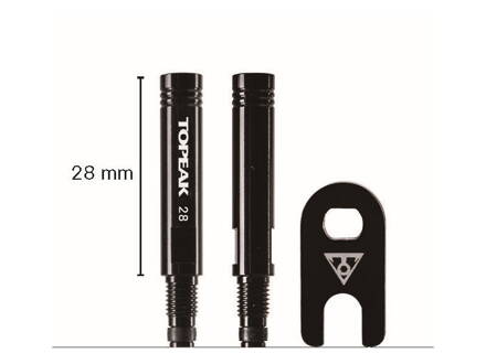 Topeak ventilový predlžovací adaptér VALVE EXTENDER 28mm (2 ks)