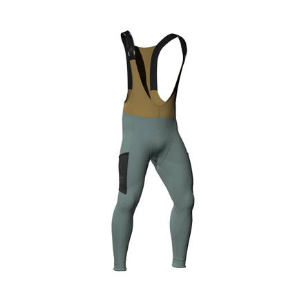 LEATT cyklistické dlhé gate Bib Long MTB ThermaFlow 4.0  , Mist Green