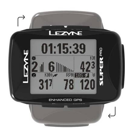 LEZYNE Cyklocomputer Super PRO GPS čierna