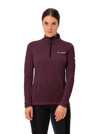 Vaude tričko s dlhým rukávom Larice Light, dámske, fialová - cassis