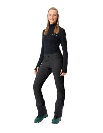 Vaude ski-turistické nohavice Larice Light III, dámske, čierne