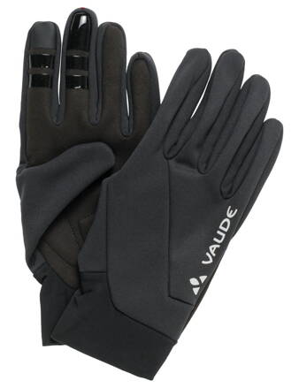 Vaude zateplené cyklistické rukavice Kuro Warm, čierna