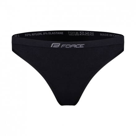 FORCE dámska spodná bielizeň - brazilky 3 pack, čierne