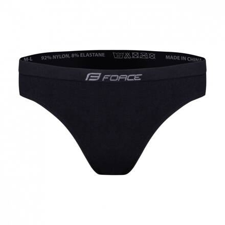 FORCE dámska spodná bielizeň - bikiny 3 pack, čierna