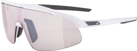 ALPINA Okuliare TURBO PRO S white matt Q-LITE pink