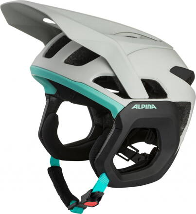 ALPINA Cyklistická enduro prilba ROOT MIPS dymovo šedá - tyrkysová